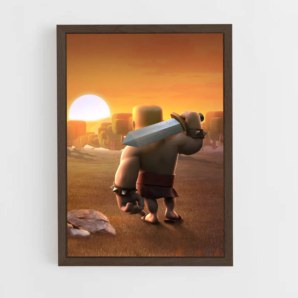 Poster Guerrier Cartoon – affiche Clash of clans (vue 5)